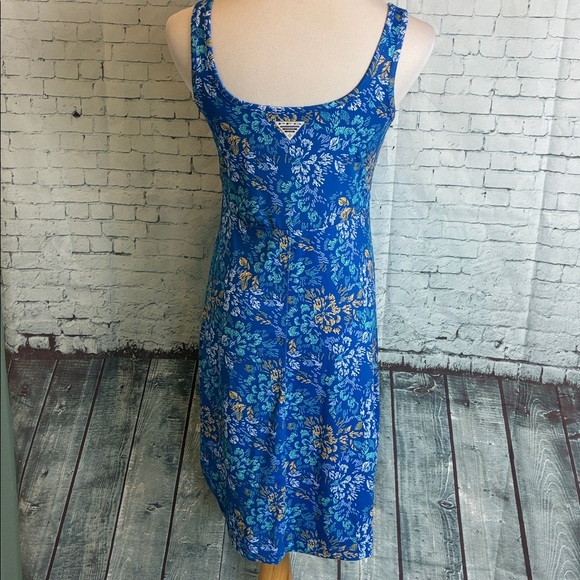 Columbia PFG Womens Freezer II Dress VIVID BLUE DEEP SEA DASH Sz M Granola Girl - Picture 12 of 16